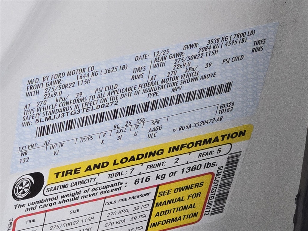 new 2026 Lincoln Navigator L car, priced at $127,535