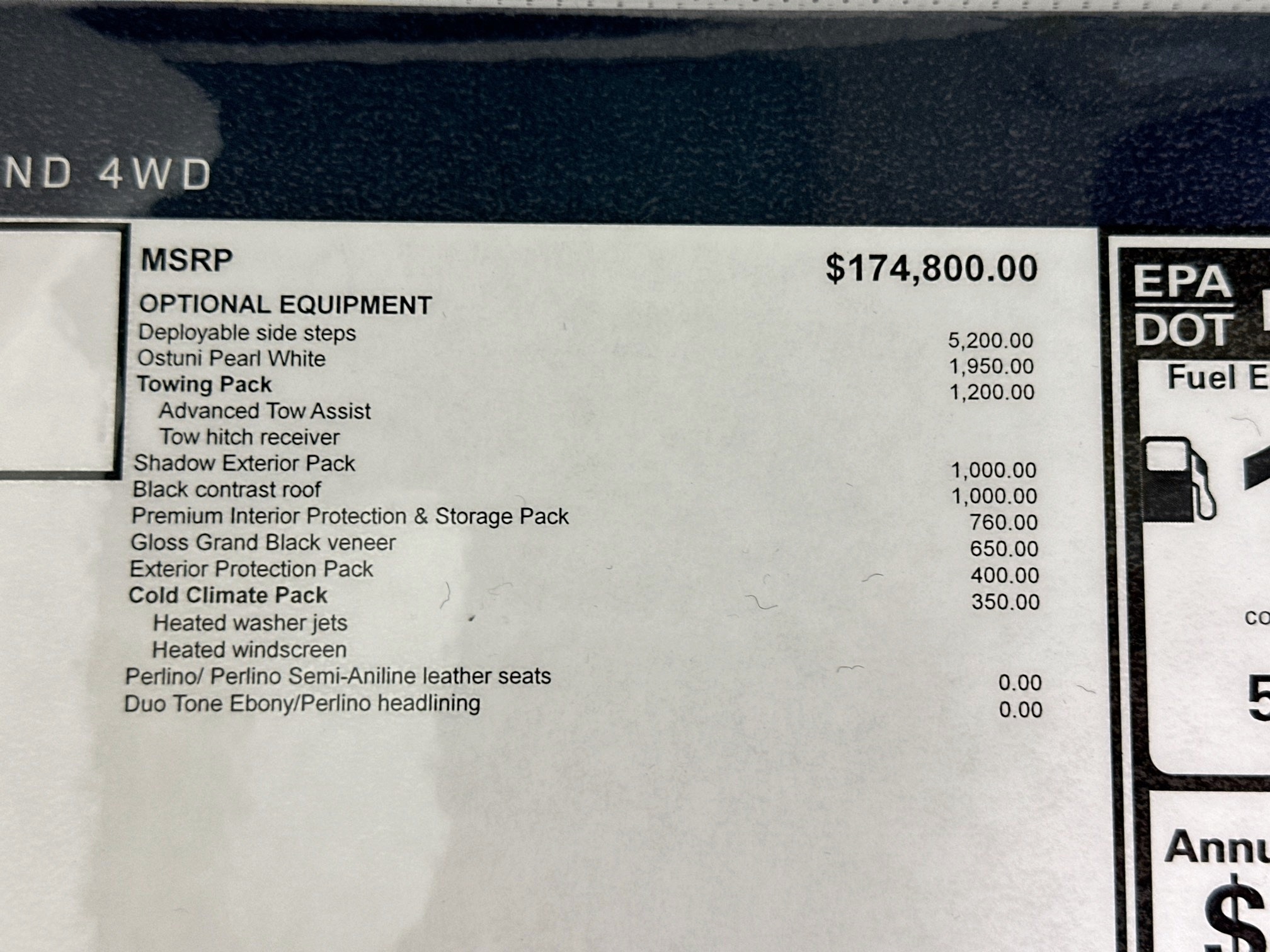 new 2026 Land Rover Range Rover car, priced at $189,460