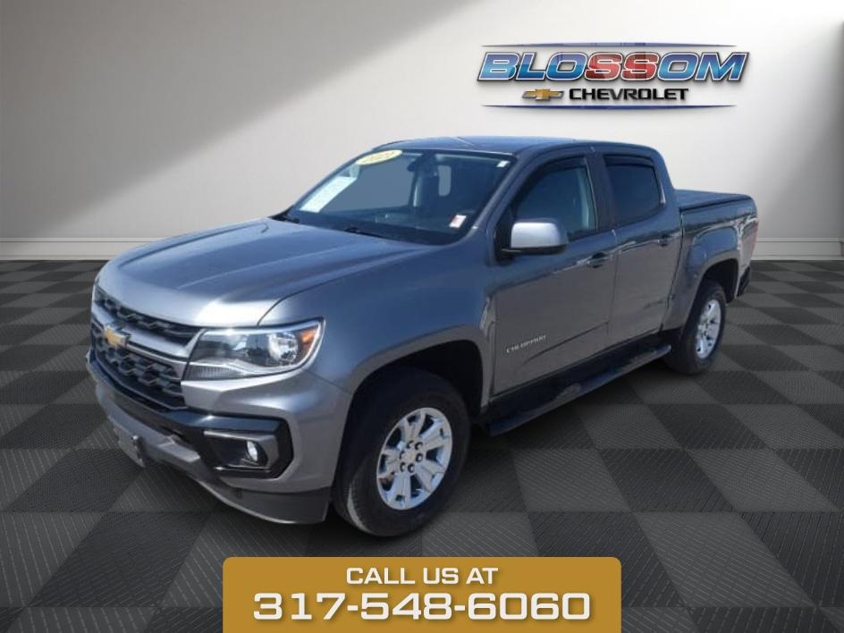 2021 Satin Steel Metallic Chevrolet Colorado LT 4X4 Truck
