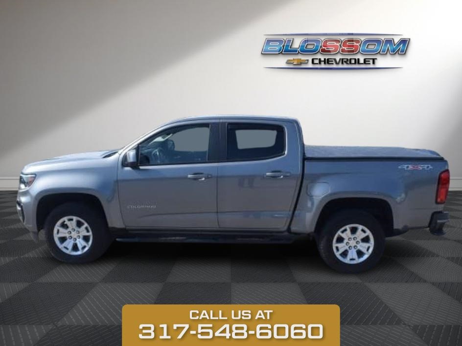 2021 Satin Steel Metallic Chevrolet Colorado LT 4X4 Truck