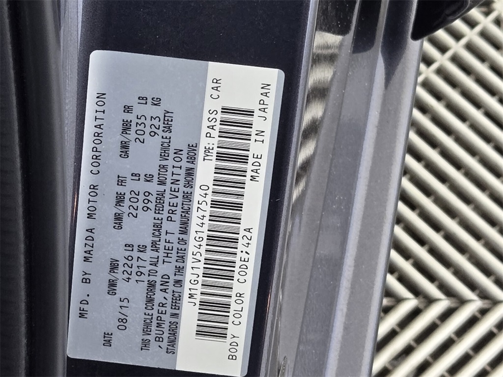 used 2016 Mazda Mazda6 car, priced at $12,788