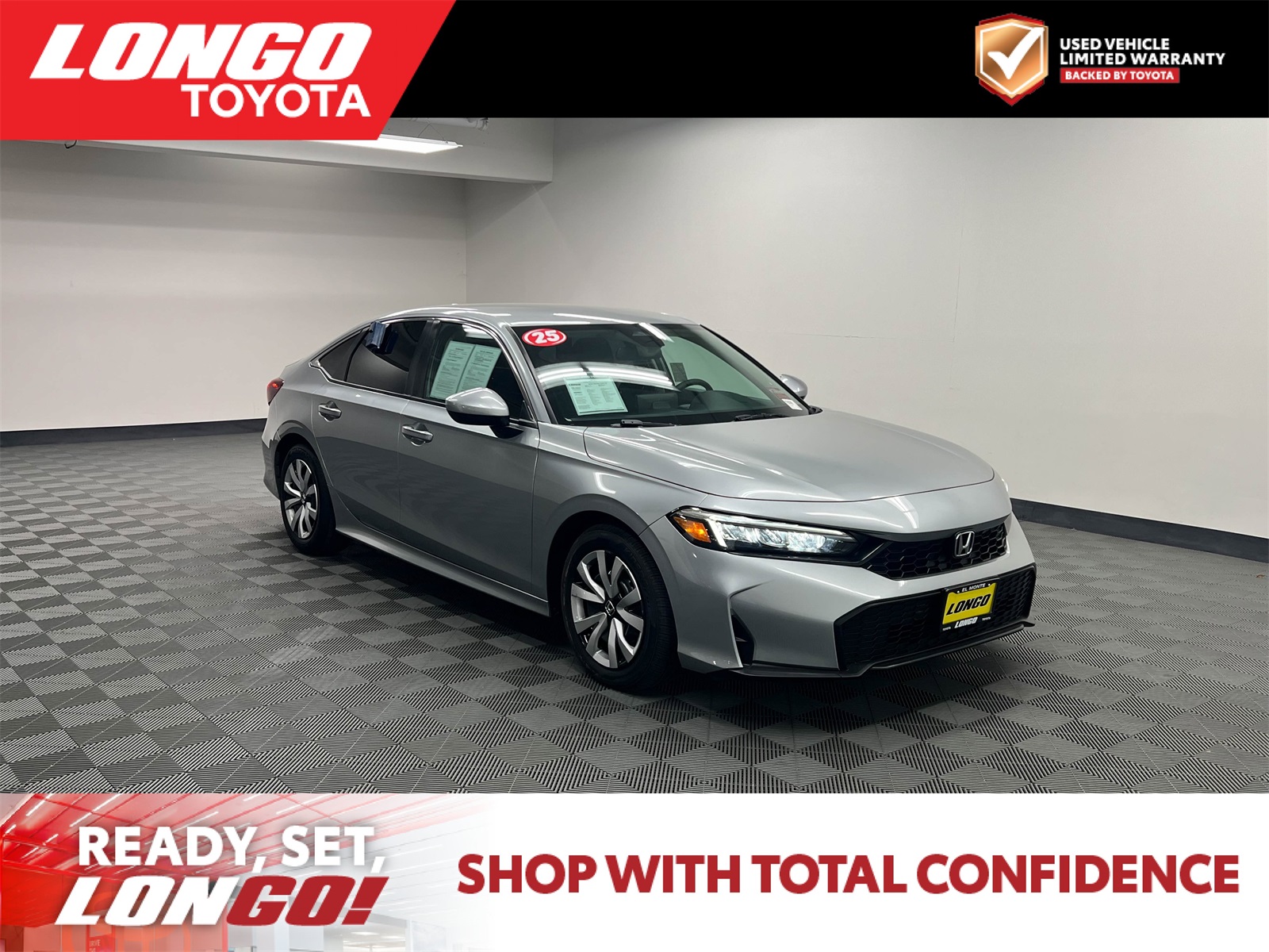 used 2025 Honda Civic car, priced at $23,988