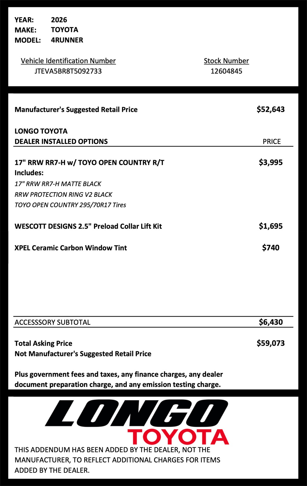 new 2026 Toyota 4Runner car