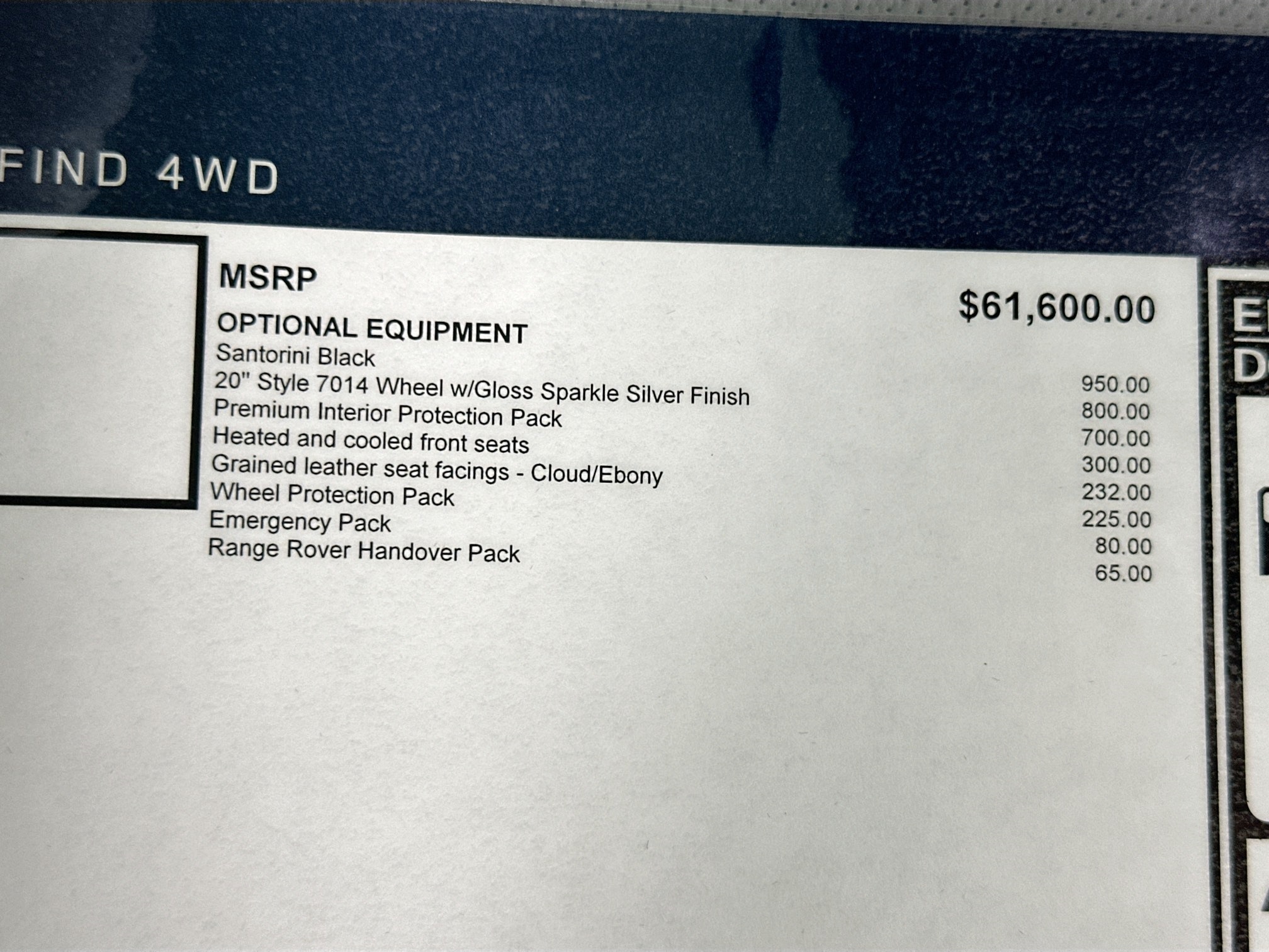 used 2026 Land Rover Range Rover Velar car, priced at $66,327