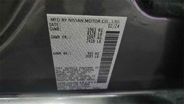 2024 Nissan Altima 2.5 SV FWD 2024 Nissan Altima 2.5 SV FWD