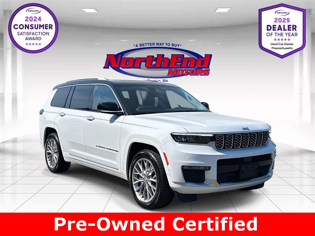 2022 Bright White Clearcoat Jeep Grand Cherokee L Summit 4X4 SUV
