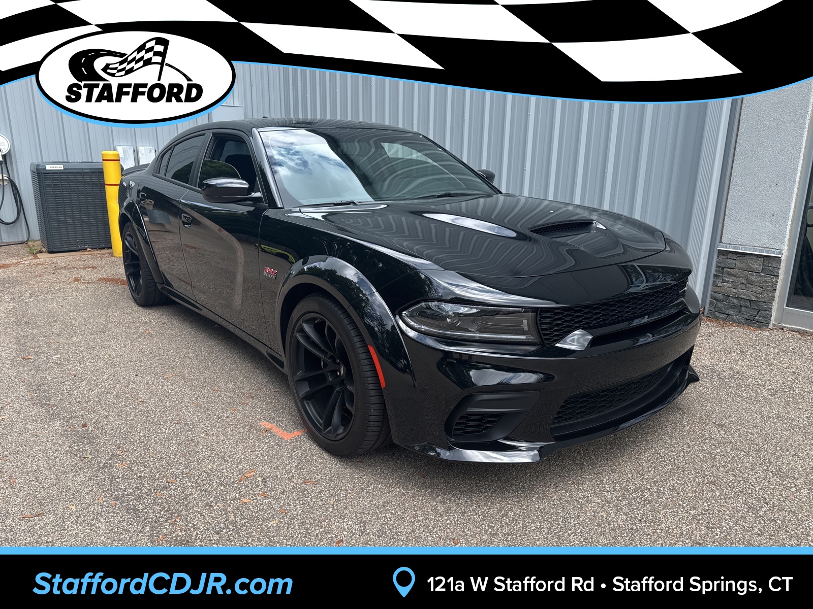 2023 Pitch Black Clearcoat Dodge Charger R/T Scat Pack Widebody Sedan