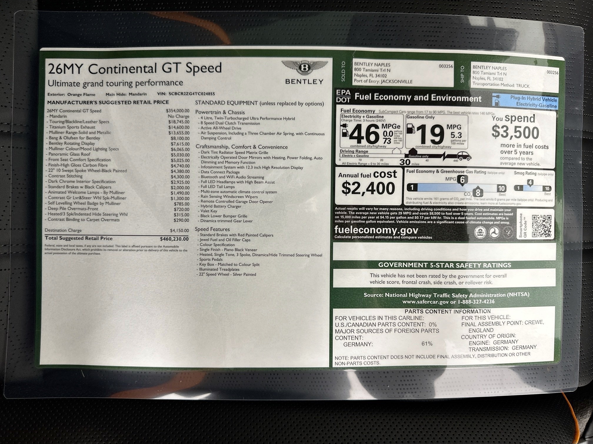 new 2026 Bentley Continental GT car