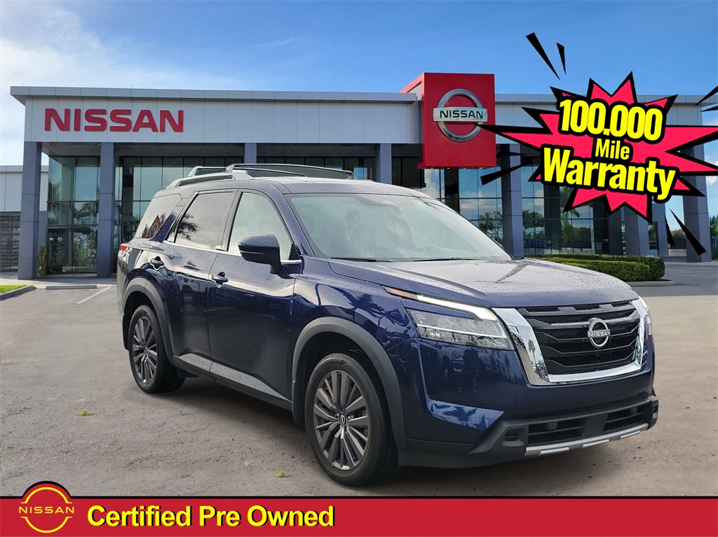 2023 Deep Ocean Blue Nissan Pathfinder SL SUV