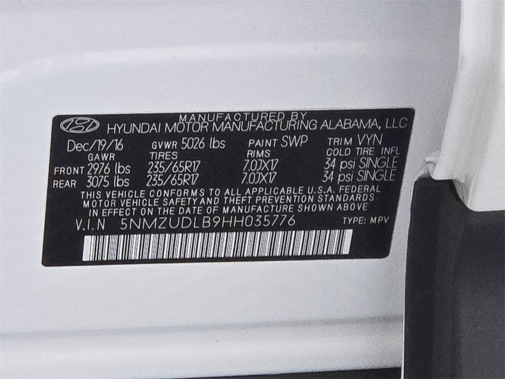 used 2017 Hyundai Santa Fe Sport car, priced at $10,888