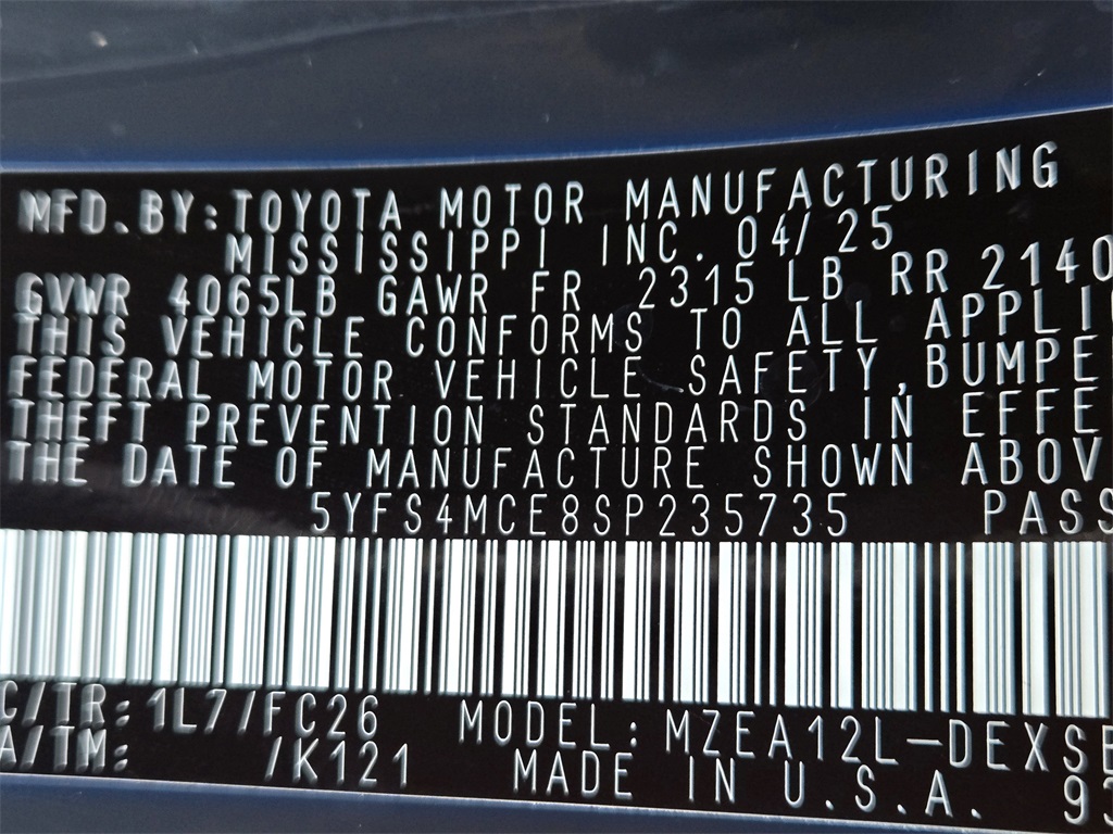 Used 2025 Toyota Corolla Sedan