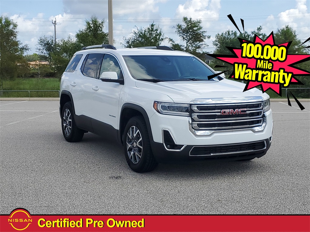 2023 Summit White GMC Acadia SLT FWD SUV