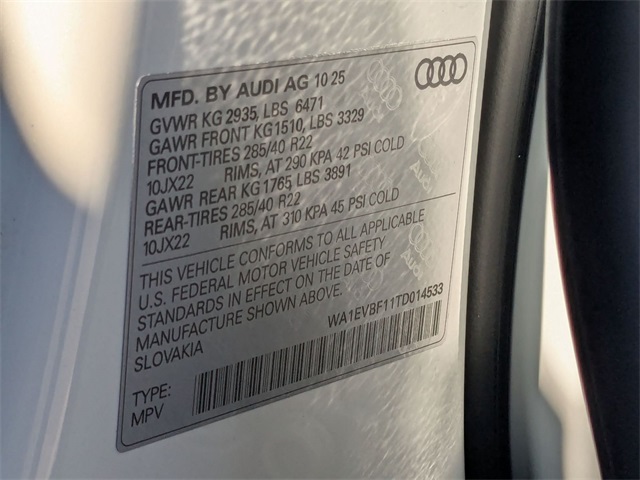 new 2026 Audi Q8 car, priced at $81,415