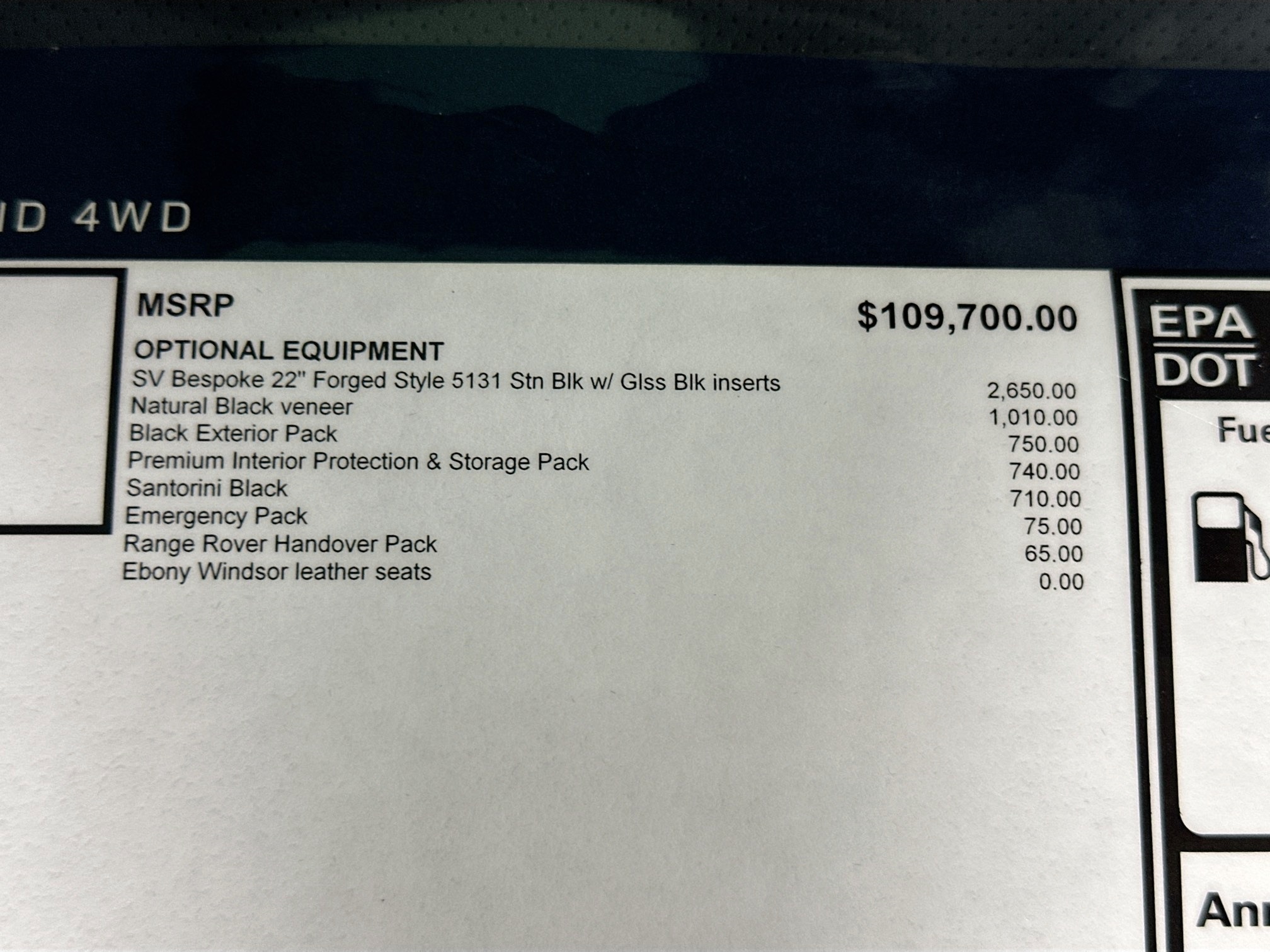 used 2025 Land Rover Range Rover Sport car, priced at $117,325