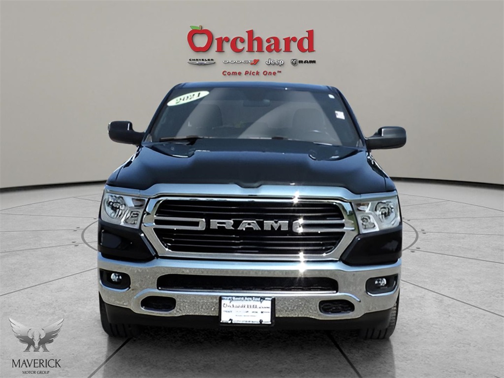 2021 Diamond Black Crystal Pearlcoat Ram 1500 Big Horn/Lone Star 4X4 Truck
