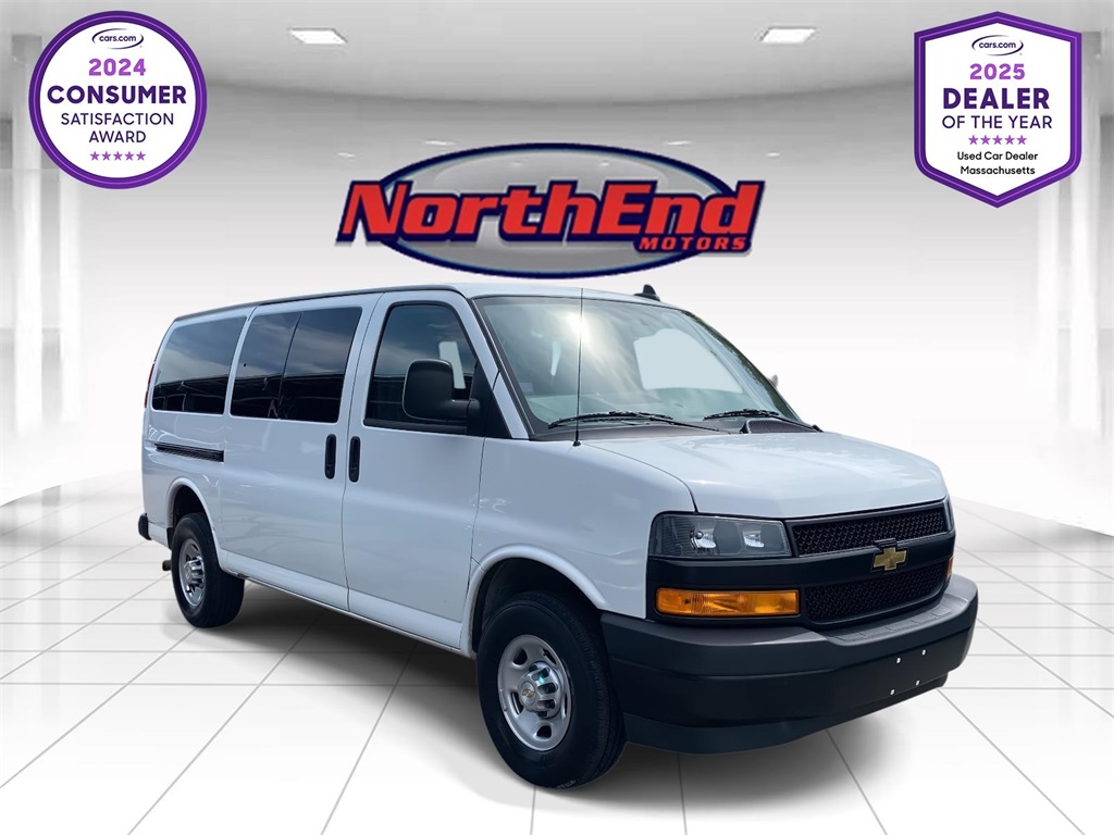 2023 Summit White Chevrolet Express Passenger LS Van