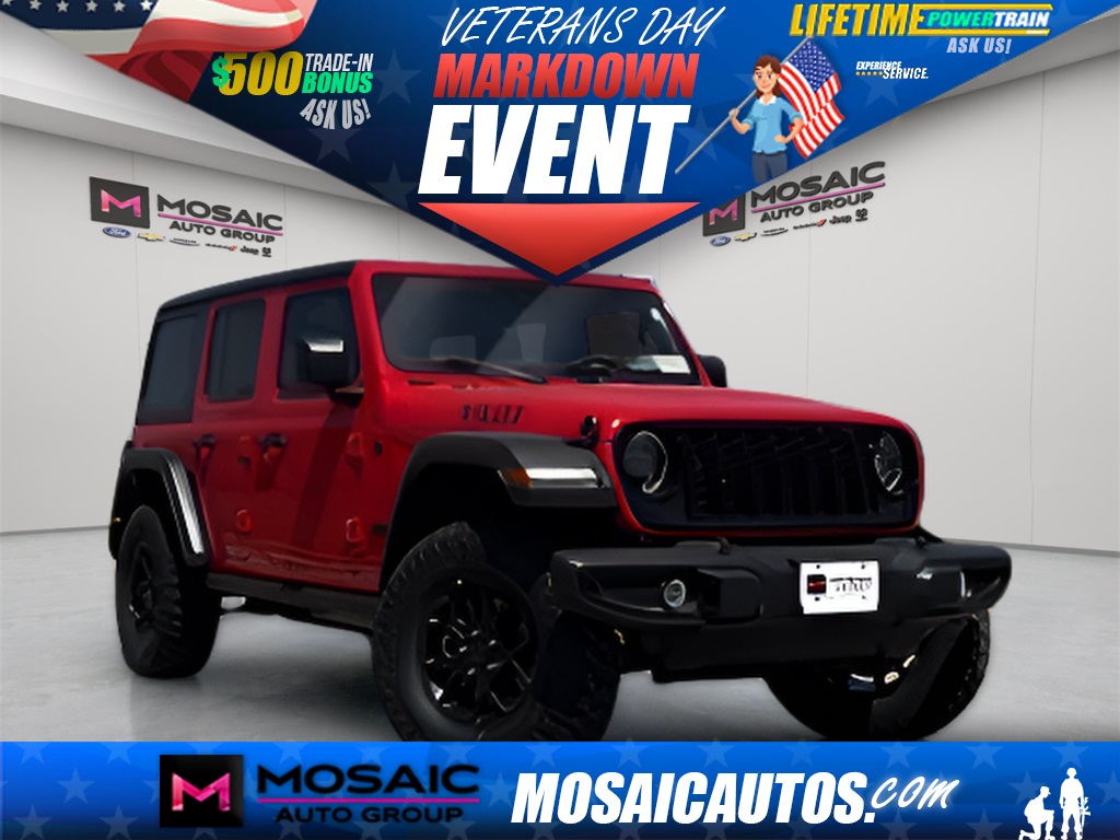 New 2025 Jeep Wrangler Willys SUVs