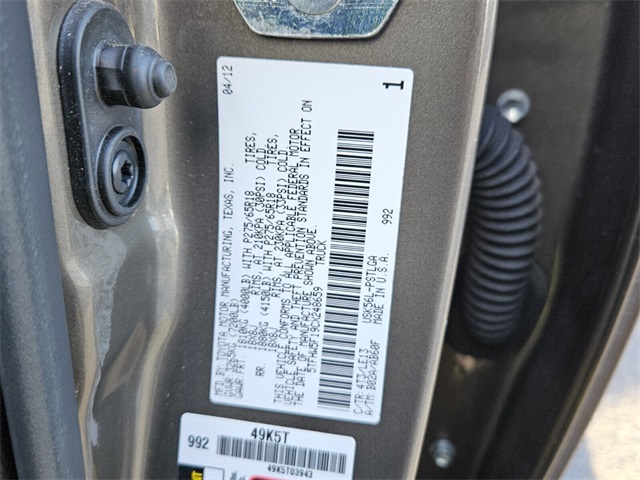 2012 Toyota Tundra Limited 5.7L V8