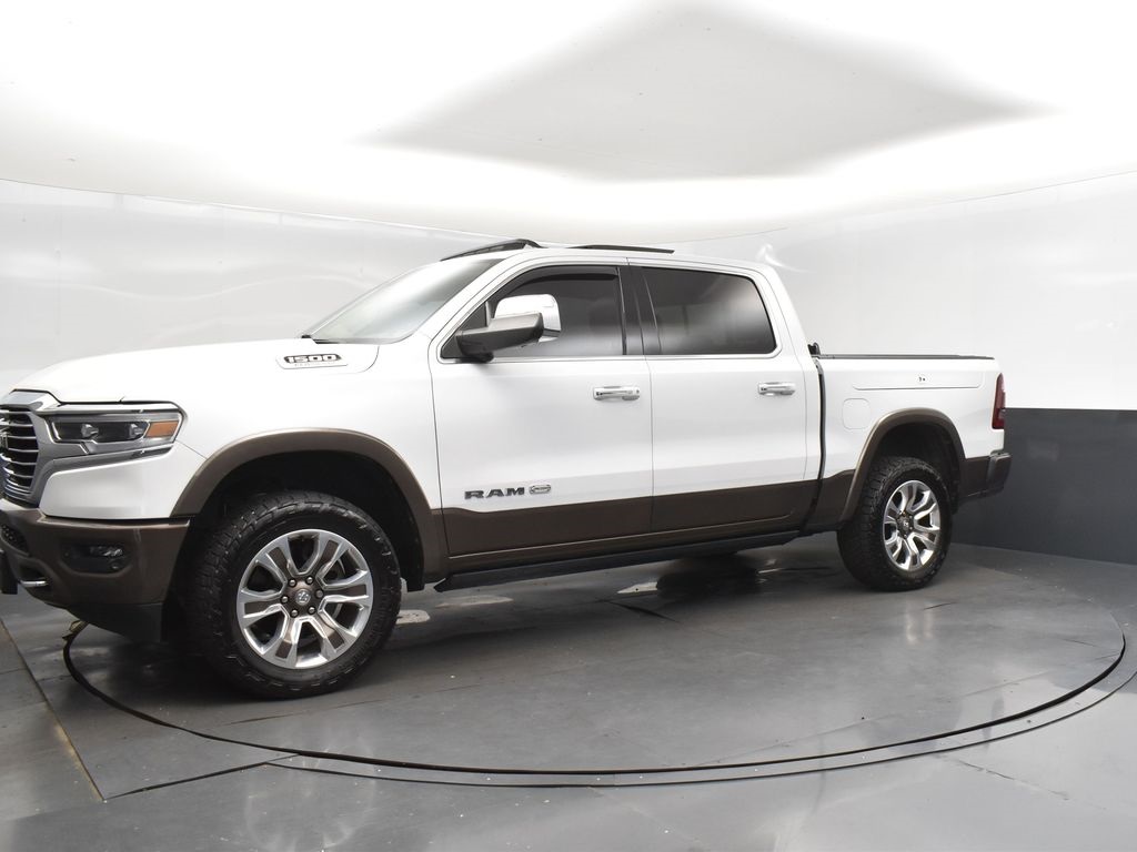 2021 Ivory White Tri-Coat Pearlcoat Ram 1500 Laramie Longhorn 4X4 Truck