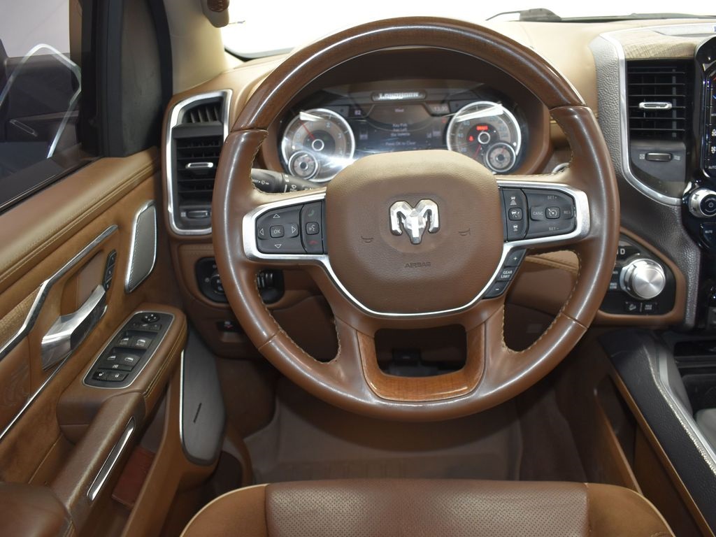 2021 Ivory White Tri-Coat Pearlcoat Ram 1500 Laramie Longhorn 4X4 Truck