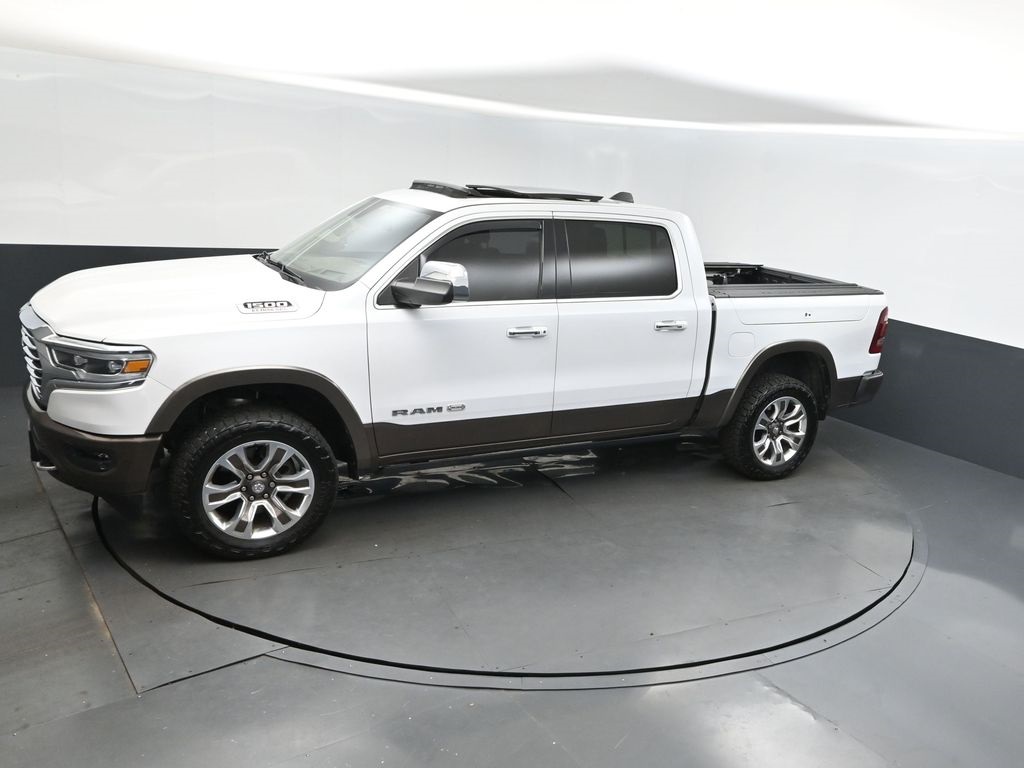 2021 Ivory White Tri-Coat Pearlcoat Ram 1500 Laramie Longhorn 4X4 Truck