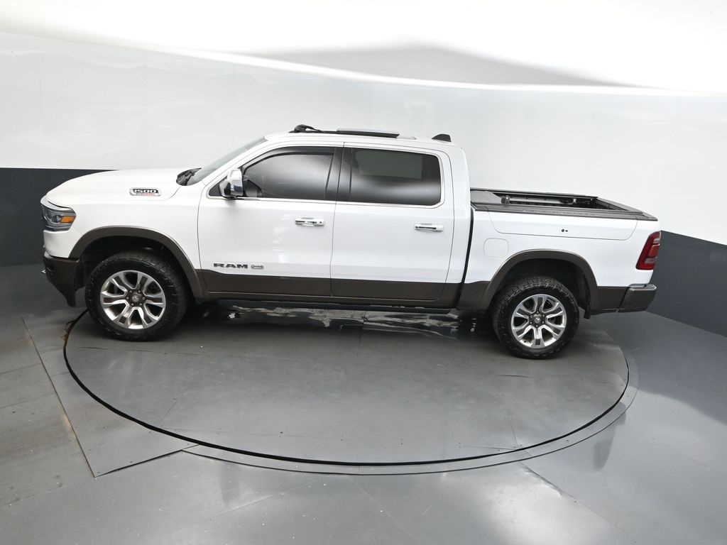 2021 Ivory White Tri-Coat Pearlcoat Ram 1500 Laramie Longhorn 4X4 Truck