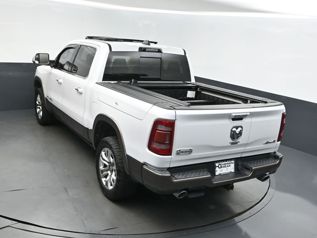 2021 Ivory White Tri-Coat Pearlcoat Ram 1500 Laramie Longhorn 4X4 Truck
