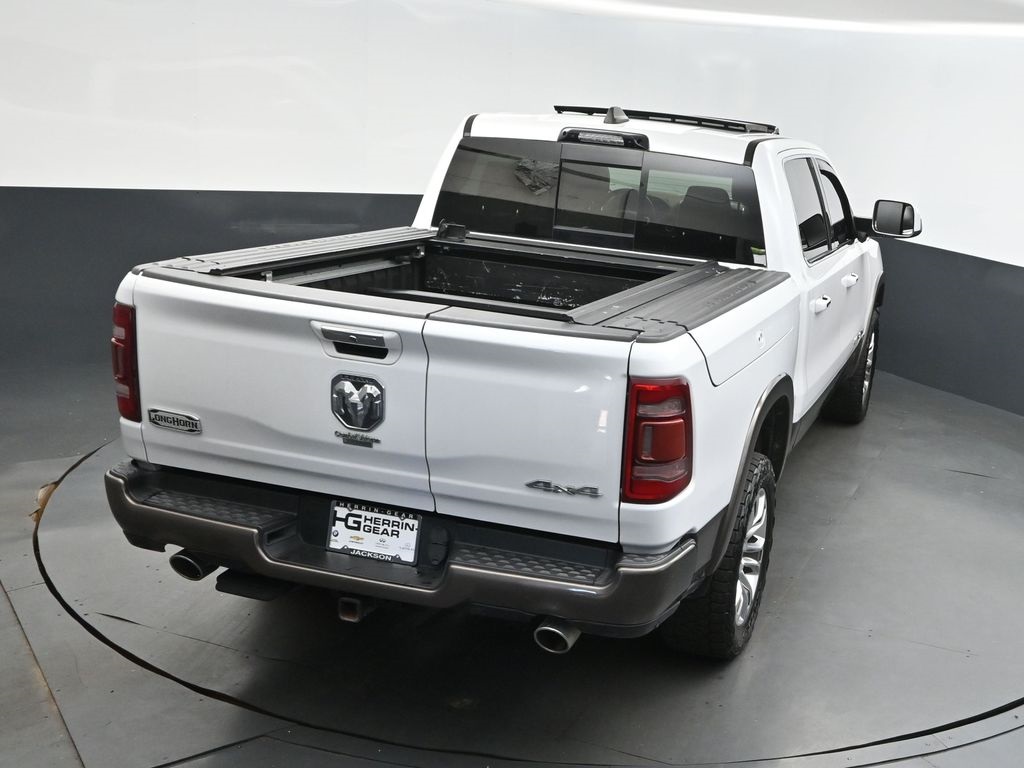 2021 Ivory White Tri-Coat Pearlcoat Ram 1500 Laramie Longhorn 4X4 Truck