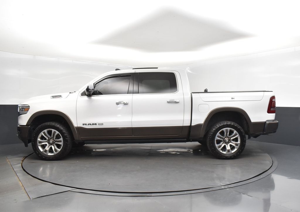 2021 Ivory White Tri-Coat Pearlcoat Ram 1500 Laramie Longhorn 4X4 Truck