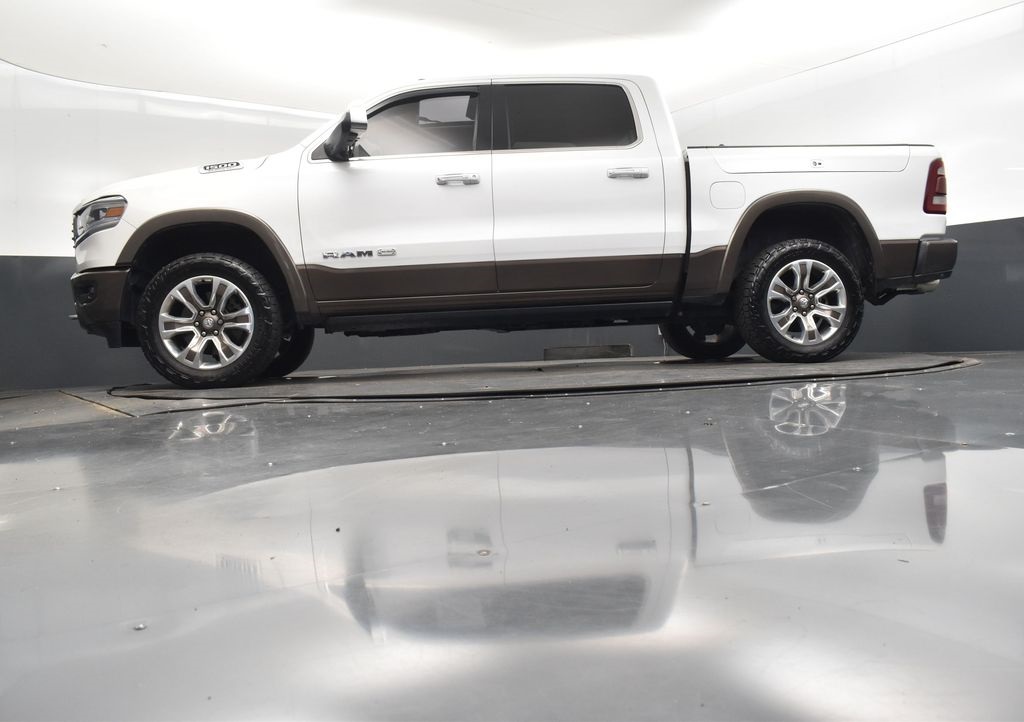 2021 Ivory White Tri-Coat Pearlcoat Ram 1500 Laramie Longhorn 4X4 Truck