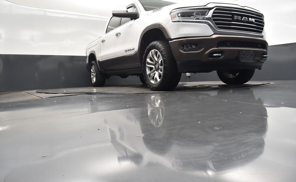 2021 Ivory White Tri-Coat Pearlcoat Ram 1500 Laramie Longhorn 4X4 Truck