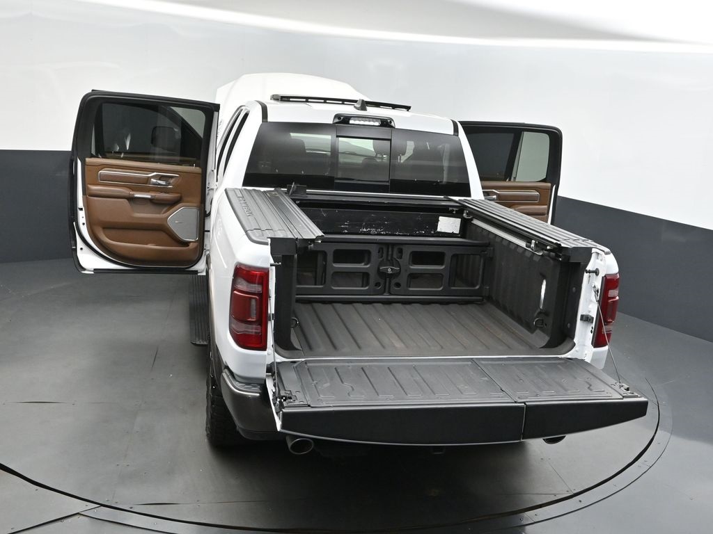2021 Ivory White Tri-Coat Pearlcoat Ram 1500 Laramie Longhorn 4X4 Truck