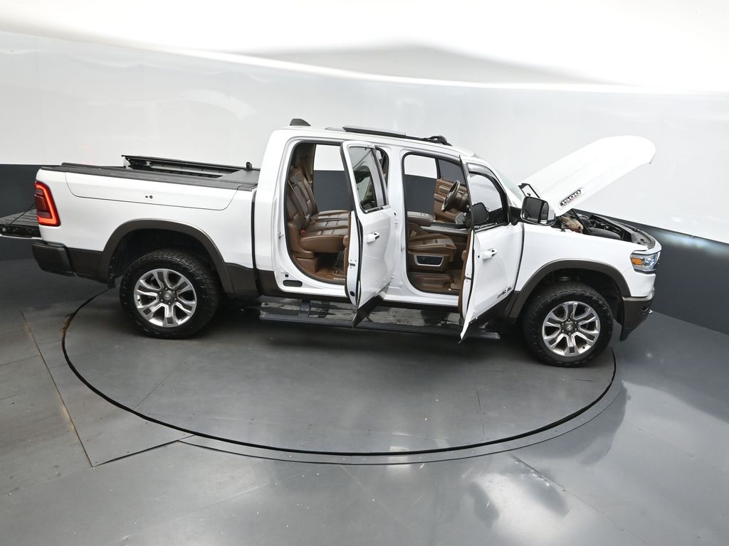 2021 Ivory White Tri-Coat Pearlcoat Ram 1500 Laramie Longhorn 4X4 Truck