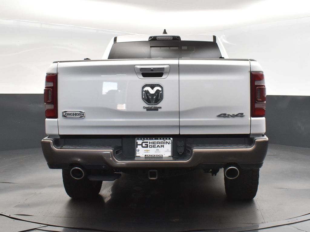 2021 Ivory White Tri-Coat Pearlcoat Ram 1500 Laramie Longhorn 4X4 Truck
