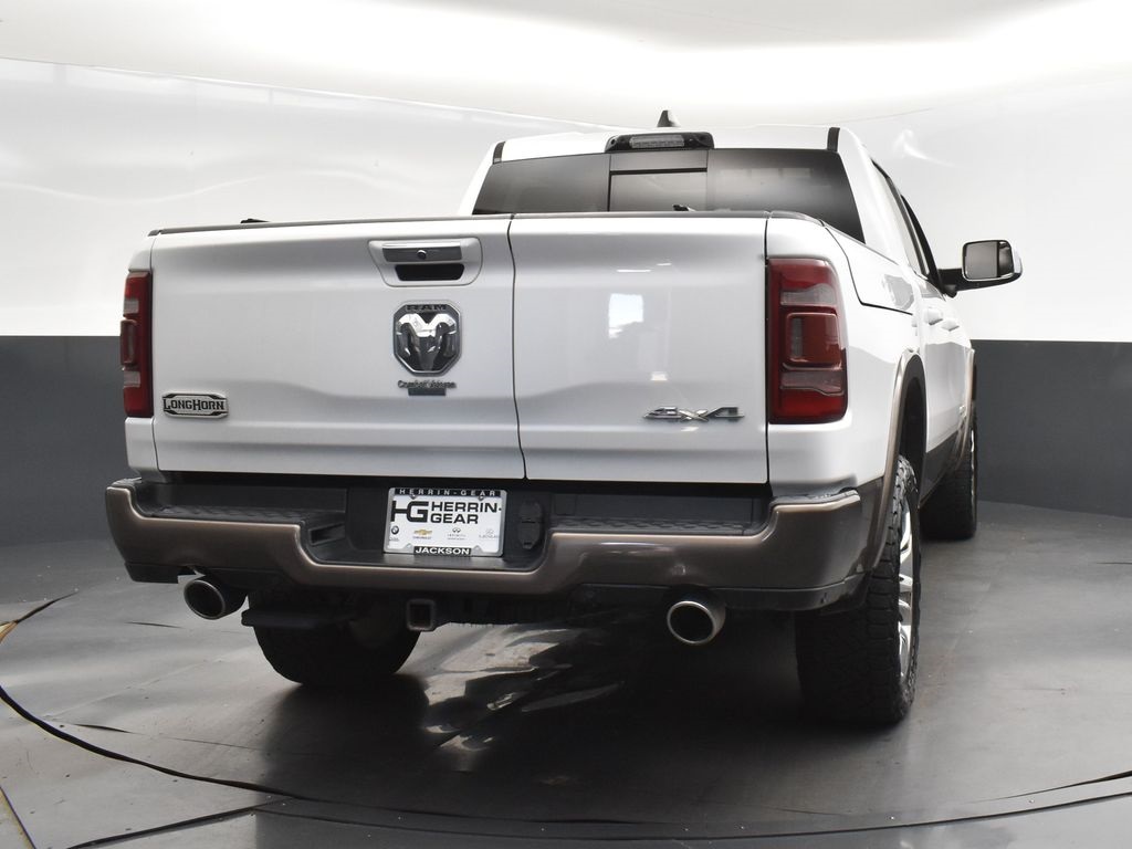 2021 Ivory White Tri-Coat Pearlcoat Ram 1500 Laramie Longhorn 4X4 Truck