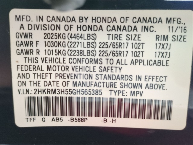 used 2016 Honda CR-V car, priced at $15,911