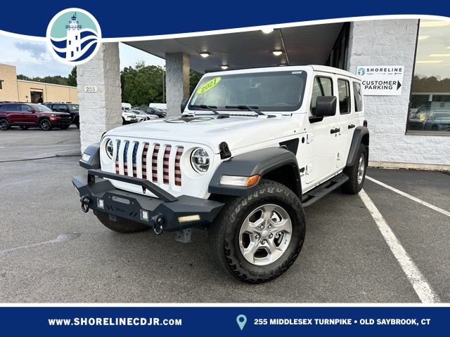 2021 Bright White Clearcoat Jeep Wrangler Unlimited Freedom Edition SUV