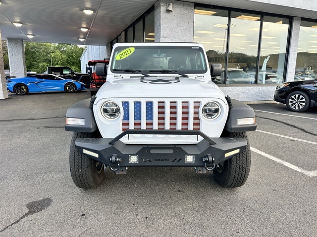 2021 Bright White Clearcoat Jeep Wrangler Unlimited Freedom Edition 4X4 SUV