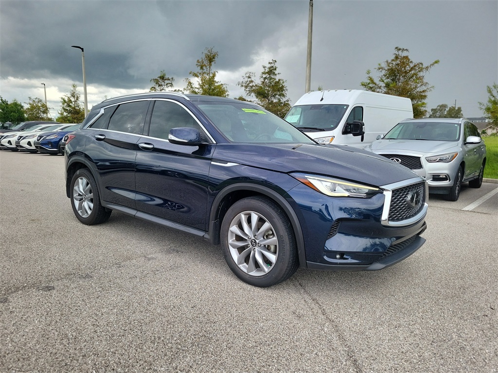 2022 Hermosa Blue INFINITI QX50 LUXE FWD SUV