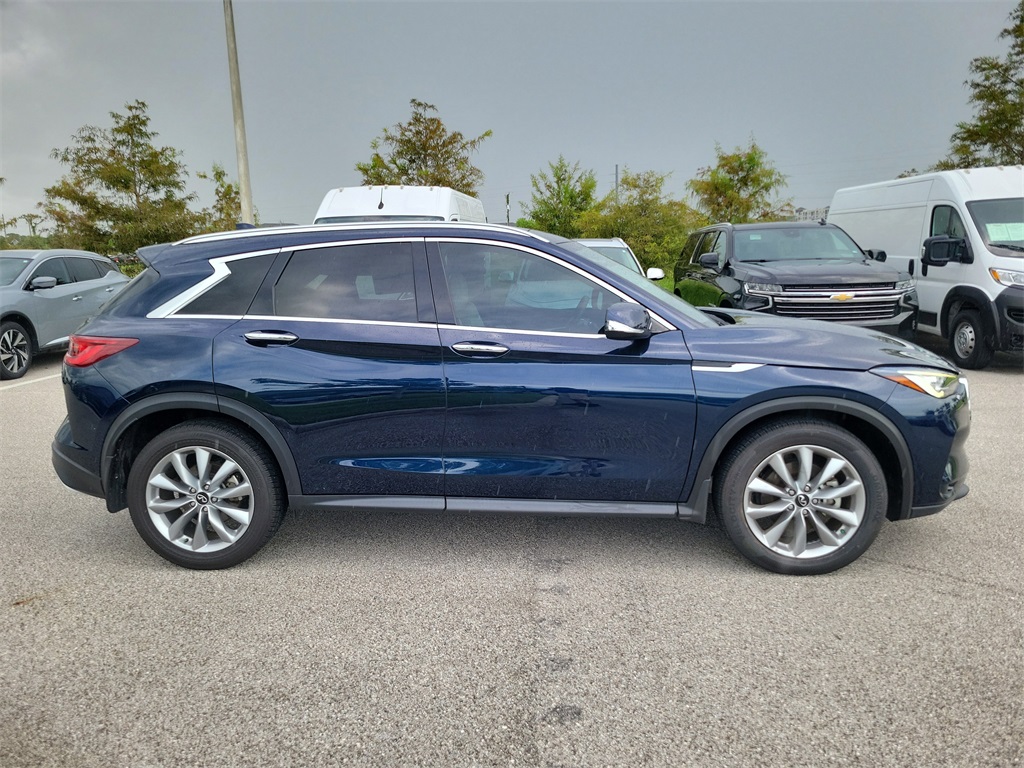 2022 Hermosa Blue INFINITI QX50 LUXE FWD SUV