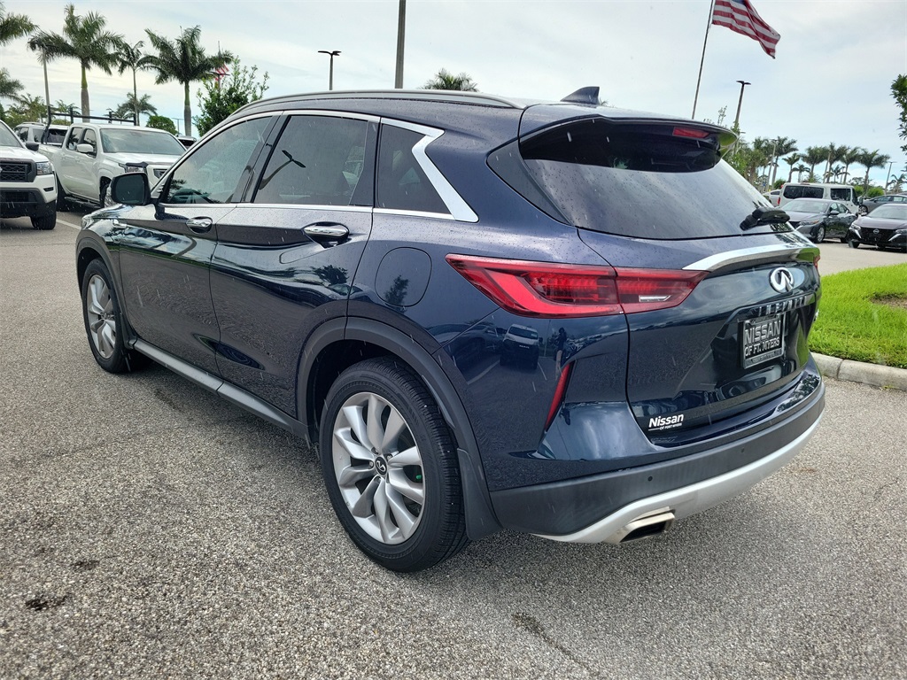 2022 Hermosa Blue INFINITI QX50 LUXE FWD SUV