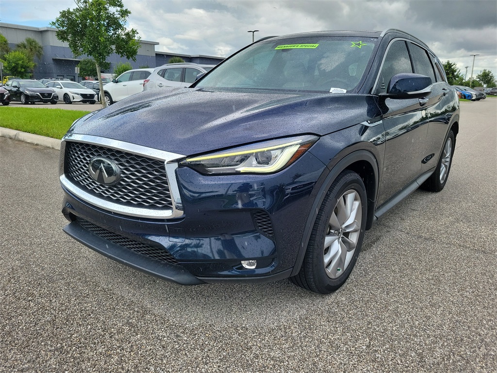 2022 Hermosa Blue INFINITI QX50 LUXE FWD SUV