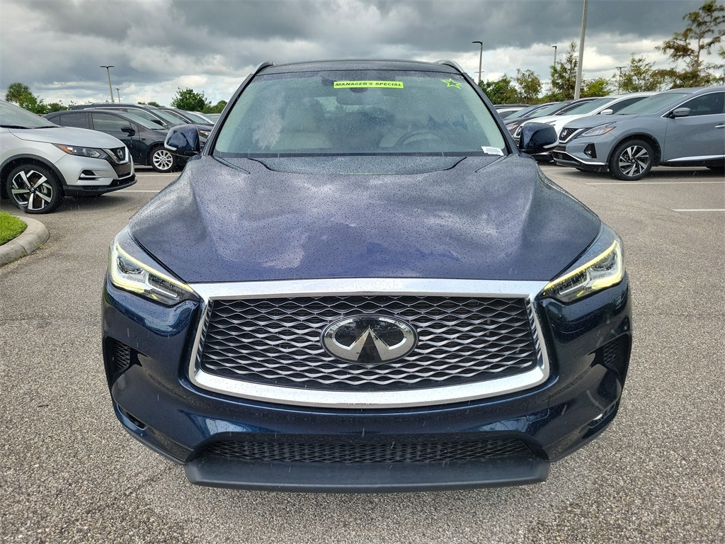 2022 Hermosa Blue INFINITI QX50 LUXE FWD SUV