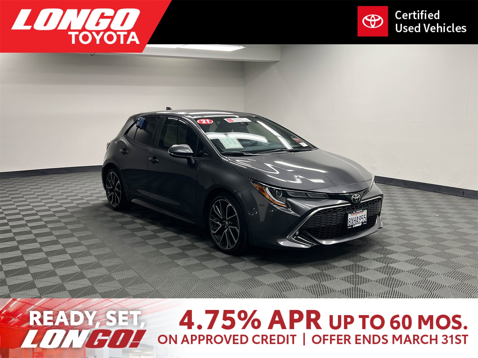 used 2021 Toyota Corolla Hatchback car, priced at $22,996