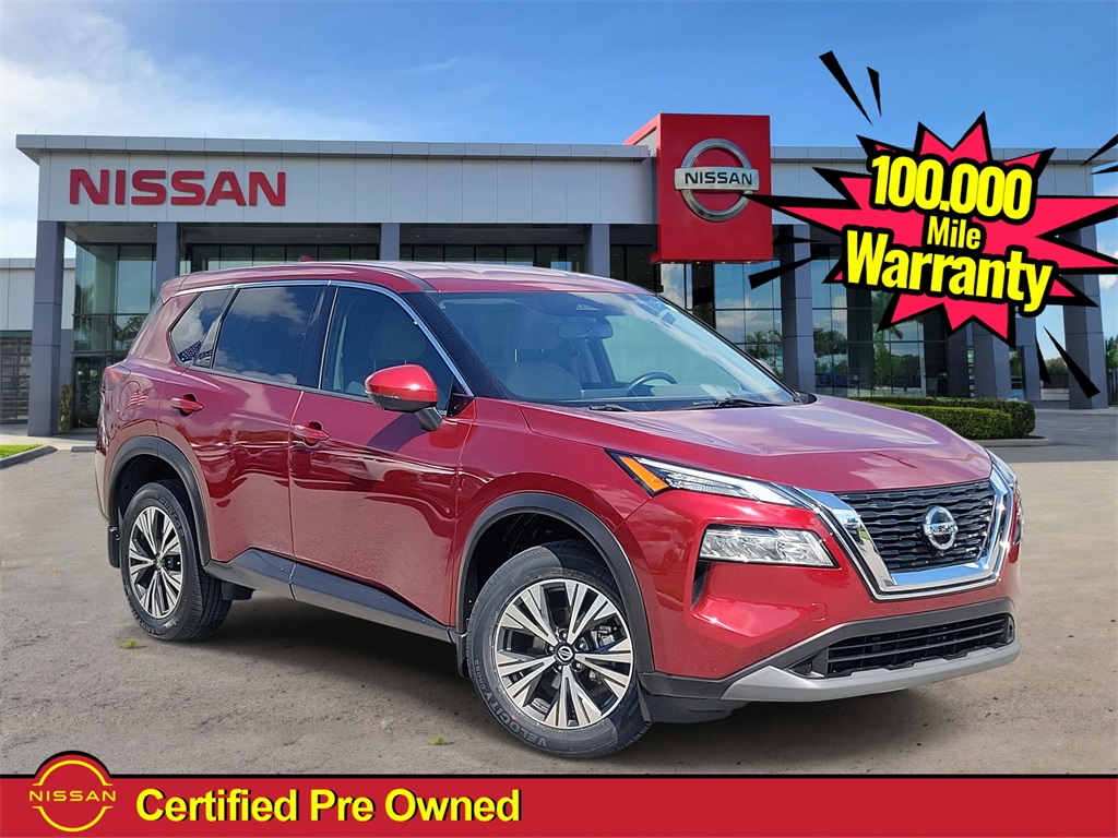 2021 Scarlet Ember Tintcoat Nissan Rogue SV FWD SUV