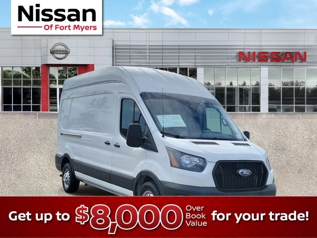 2023 Oxford White Ford Transit Cargo Van Base Van