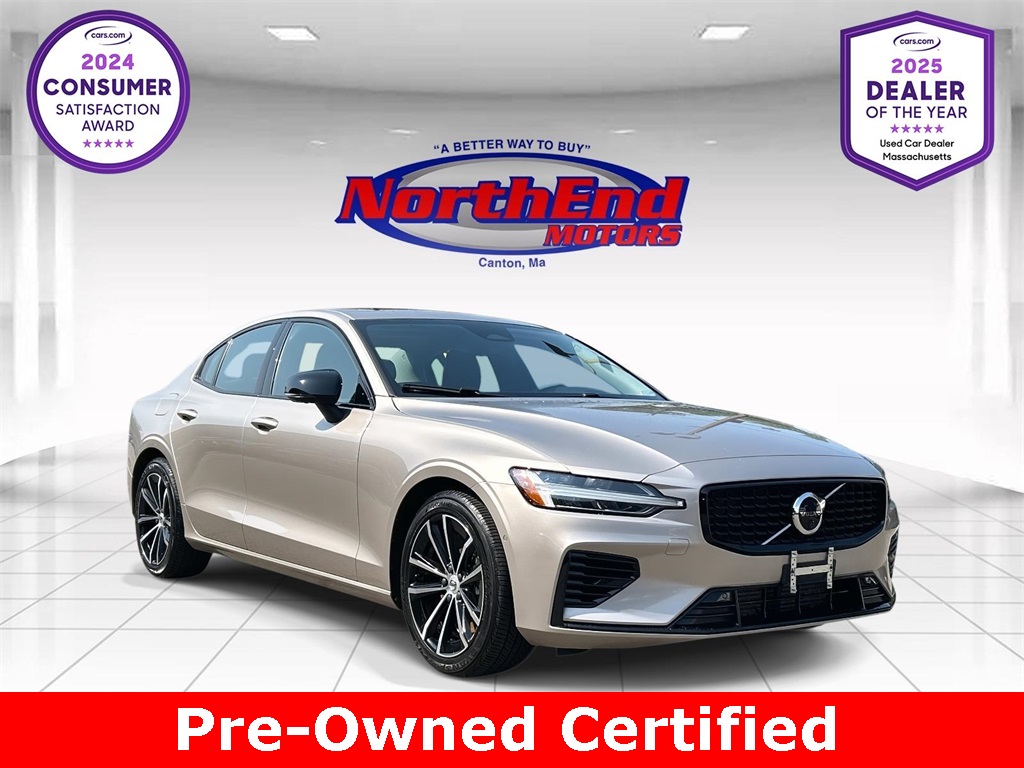 2023 Gold Volvo S60 Recharge Plug-In Hybrid T8 Plus Dark Theme Sedan