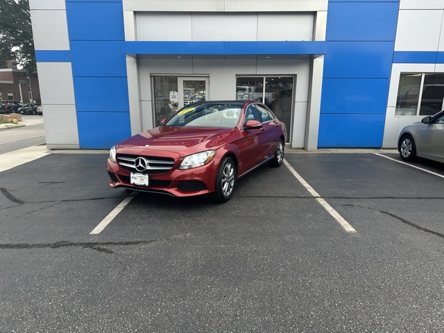 2017 Red Mercedes-Benz C-Class C 300 AWD Sedan