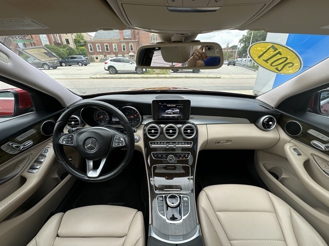 2017 Red Mercedes-Benz C-Class C 300 AWD Sedan
