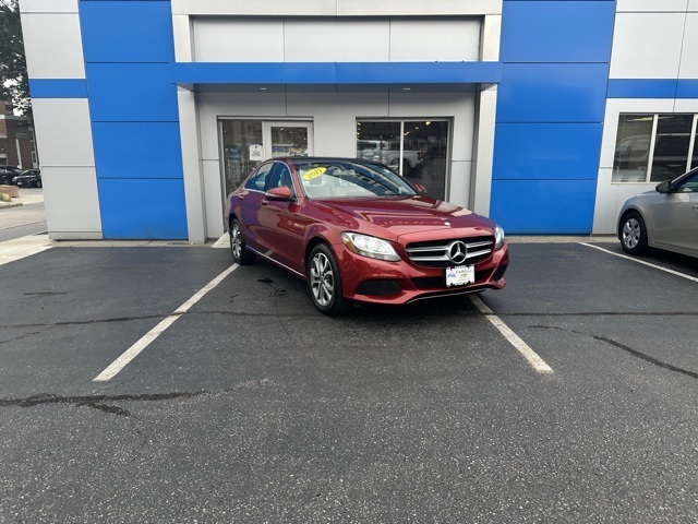 2017 Red Mercedes-Benz C-Class C 300 AWD Sedan